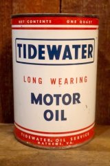 画像: dp-251008-87 TIDEWATER OIL SERVICE 1950's MOTOR OIL ONE U.S. QUART CAN