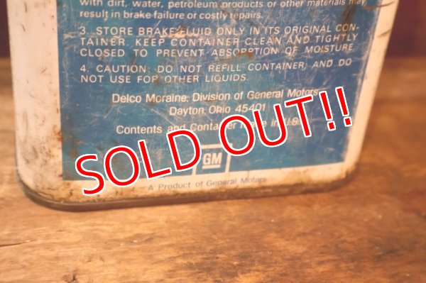 画像6: dp-251008-87 Delco Supreme 11 Motor Vehicle Brake Fluid One U.S. Quart Can