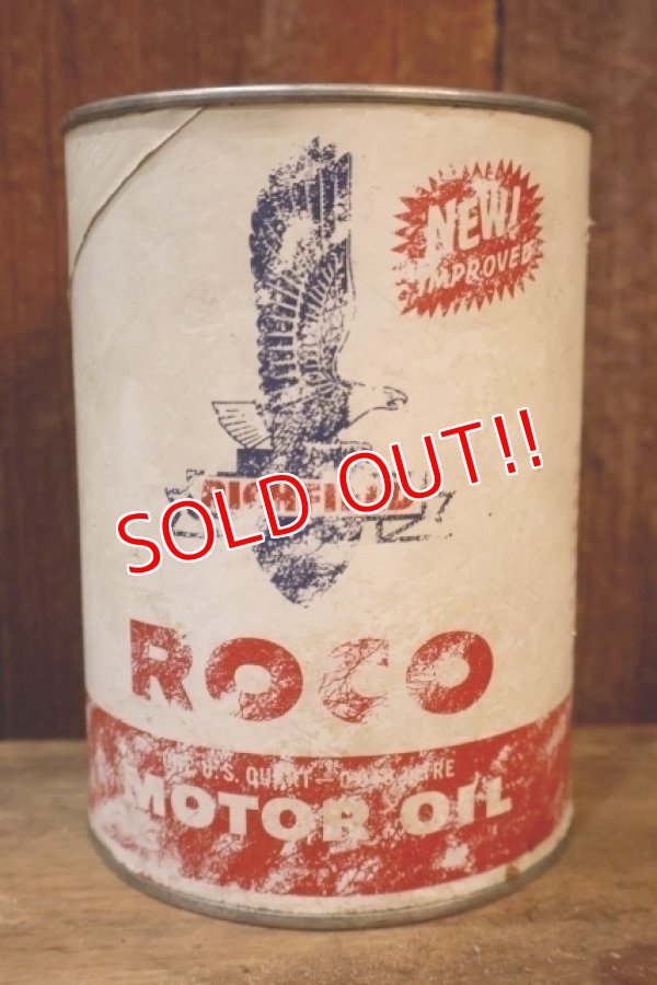 画像2: dp-251008-72 RICHFIELD 1960's ROCO MOTOR OIL ONE U.S. QUART CAN