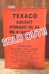 画像: dp-251008-72 TEXACO AIRCRAFT HYDRAULIC OIL ONE U.S. GALLON CAN
