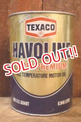 画像: dp-251008-87 TEXACO 1970's HAVOLINE SUPER PREMIUM OIL ONE U.S. GALLON CAN