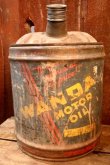 画像1: dp-251008-85 WANDA 1940's-1950's MOTOR OIL 5 U.S. GALLONS CAN