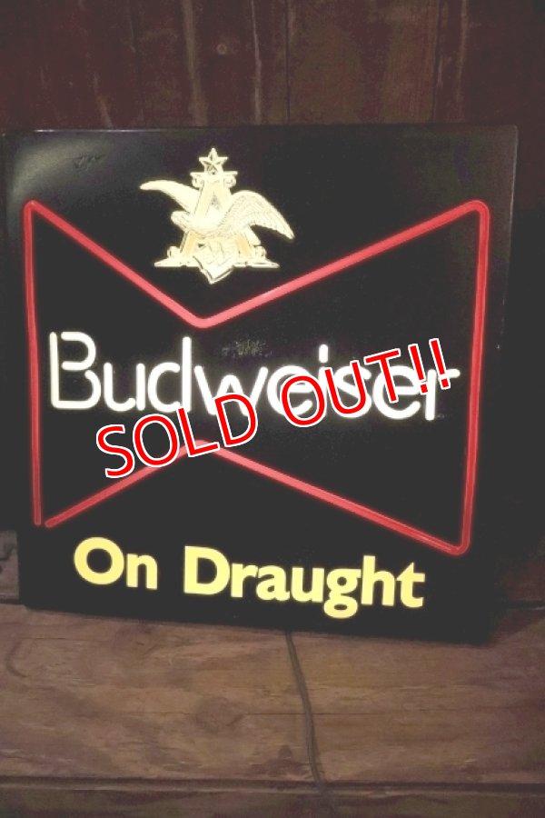画像1: dp-251008-15 Budweiser 1980's-1990's Bar Display Lighted Sign