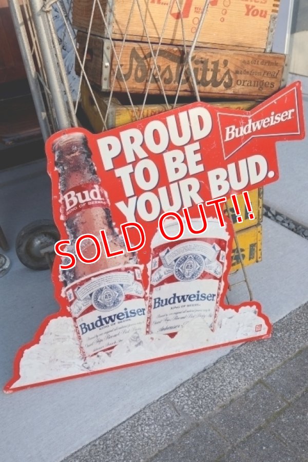 画像1: dp-251008-17 Budweiser 1990's Metal Sign