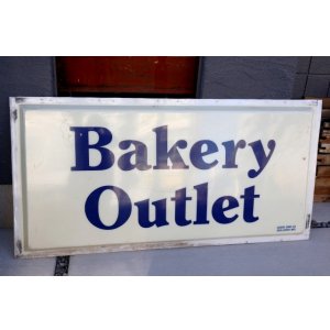 画像: dp-240508-67 【※店頭ピックのみ】Bakery Outlet 1990's-2000's Store Sign