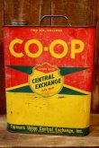 画像1: dp-250618-28 CO-OP FARMERS UNION CENTRAL EXCHAGE OIL 2 U.S. Gallons Can