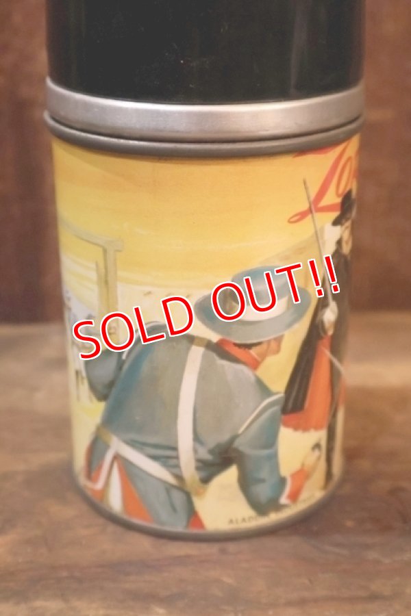 画像13: ct-251105-19 The Mask of Zorro / ALADDIN 1958 Metal Lunch Box w/ Bottle