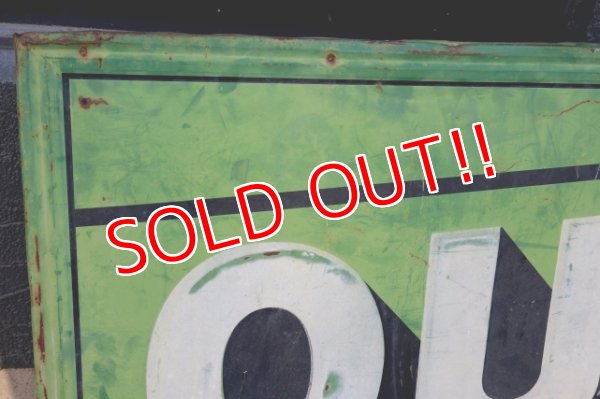 画像2: dp-251008-20 【※店頭ピックのみ】QUAKER STATE MOTOR OIL 1940's-1950's METAL SIGN