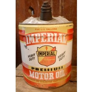 画像: dp-251008-87 IMPERIAL Refineries 1960's FIVE U.S. GALLONS MOTOR OIL CAN
