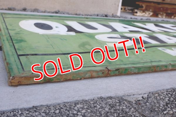画像14: dp-251008-20 【※店頭ピックのみ】QUAKER STATE MOTOR OIL 1940's-1950's METAL SIGN