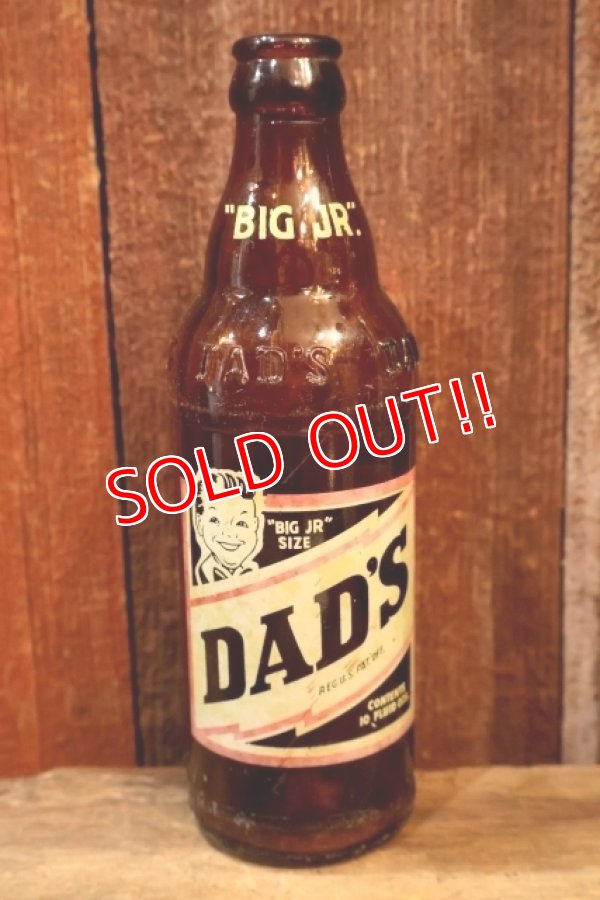 画像1: dp-251201-06 DAD'S ROOT BEER 1950's "BIG JR" 10 FL.OZ. Bottle