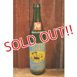画像: dp-251201-08 7 Up / the NOTRE DAME Fighting Irish 1970's Bottle