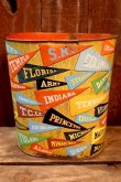画像1: dp-251201-03 CHEINCO 1950's College Pennant Trash Can