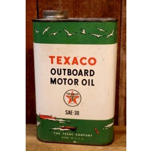 画像: dp-251201-10 TEXACO 1950's OUTBOARD MOTOR OIL ONE U.S. QUART CAN