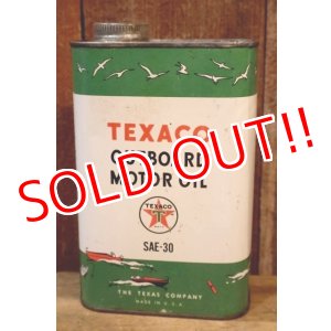 画像: dp-251201-10 TEXACO 1950's OUTBOARD MOTOR OIL ONE U.S. QUART CAN