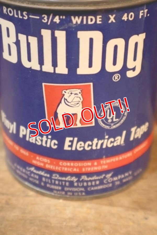 画像2: dp-251201-17 AMERICAN BILTRITE RUBBER COMPANY / 1950's Bull Dog Vinyl Plastic Electrical Tape Box