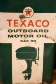 画像2: dp-251201-10 TEXACO 1950's OUTBOARD MOTOR OIL ONE U.S. QUART CAN