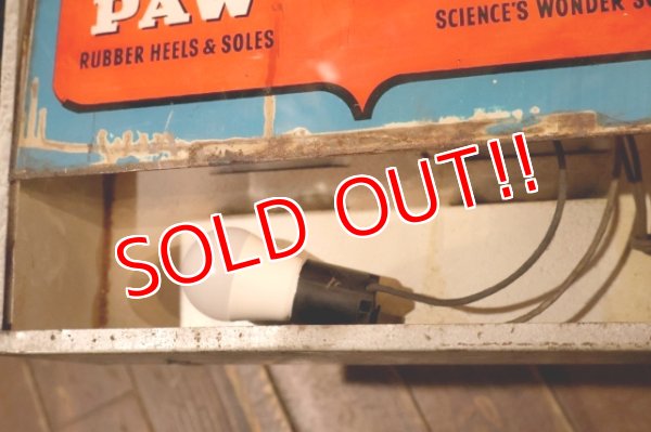 画像19: dp-251201-01 CAT'S PAW CAT-TEX / 1950's Advertising Lighted Clock