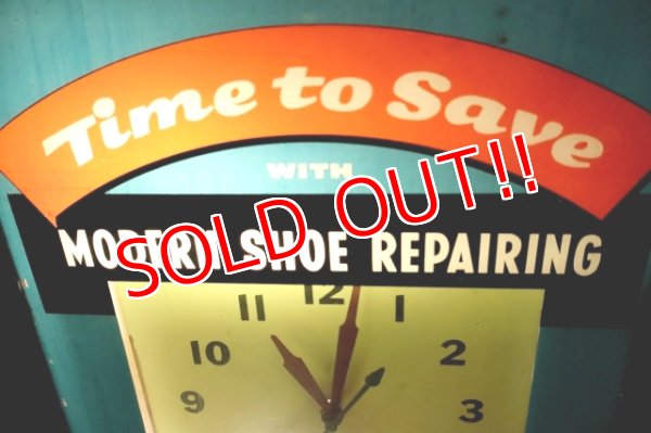 画像2: dp-251201-01 CAT'S PAW CAT-TEX / 1950's Advertising Lighted Clock