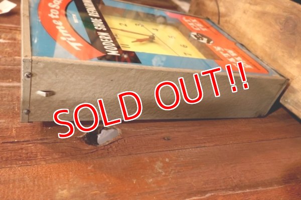 画像11: dp-251201-01 CAT'S PAW CAT-TEX / 1950's Advertising Lighted Clock