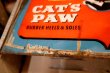 画像20: dp-251201-01 CAT'S PAW CAT-TEX / 1950's Advertising Lighted Clock
