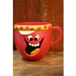 画像: ct-251201-53 Pillsbury / Funny Face Plastic Mug 1970  "Loud-Mouth Punch"