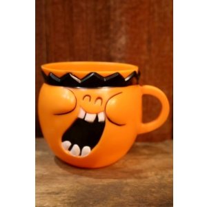 画像: ct-251201-52 Pillsbury / Funny Face Plastic Mug 1970  "Jolly Olly Orange"