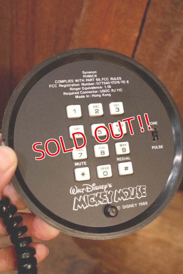 画像8: ct-251201-51 Mickey Mouse / Synanon 1988 TELEPHONE