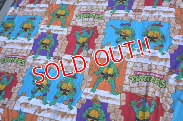 画像6: ct-251201-31 Teenage Mutant Ninja Turtles TMNT / 1988 Flat Sheet (Twin Size)