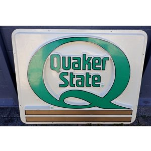 画像: dp-250531-08 【※店頭ピックのみ】Quaker State 1980's Large Plastic Sign