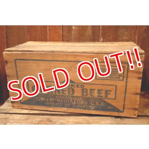 画像: dp-251201-18 Libby McNeill & Libby COOKED CORNED BEEF 1950's Wood Box