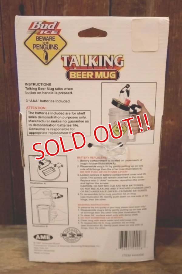 画像7: ct-251008-01 Budweiser 1997 Bud ICE TALKING BEER MUG