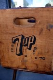 画像4: dp-260106-08 SEVEN UP BOTTLING CO. OF LOS ANGELS 7 Up / 1970's Wood Box
