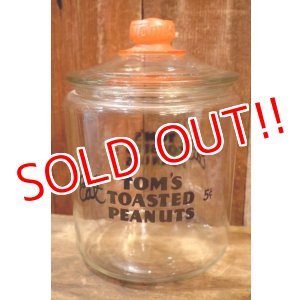 画像: dp-251008-30 TOM'S TOASTED PEANUTS 1940's GLASS JAR