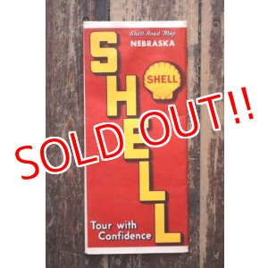 画像: dp-240605-06 SHELL 1930's-1940's Road Map "NEBRASKA"
