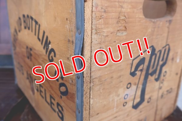 画像13: dp-260106-08 SEVEN UP BOTTLING CO. OF LOS ANGELS 7 Up / 1970's Wood Box