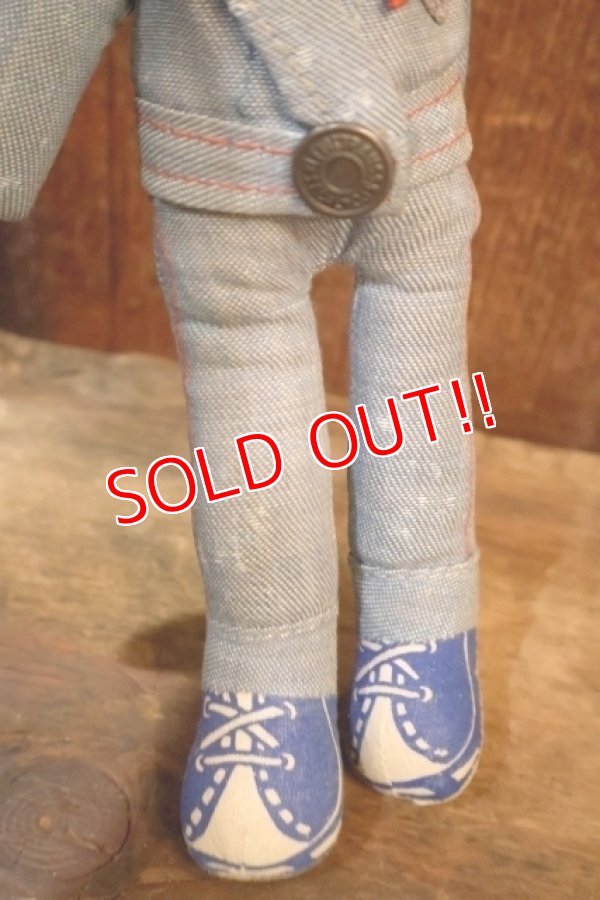 画像4: ct-251201-49 LEVI'S / Knickerbocker 1970's Denim Rag Doll Boy