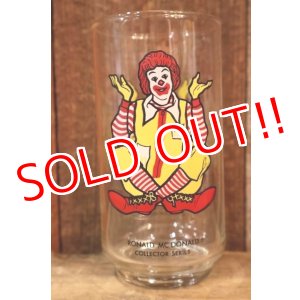 画像: gs-260106-03 McDonald's / 1970's Collector Series "Ronald McDonald" Glass