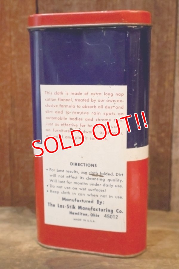 画像3: dp-260106-04 The Las-Stik Manufacturing Co. 1950's KING SIZE DUST CLOTH CAN