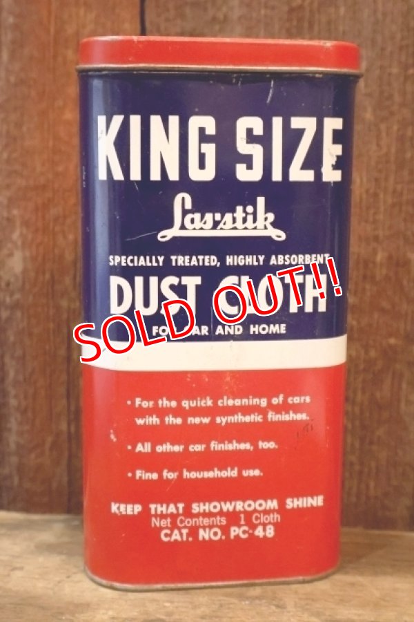画像1: dp-260106-04 The Las-Stik Manufacturing Co. 1950's KING SIZE DUST CLOTH CAN