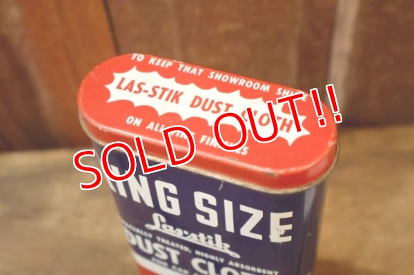 画像6: dp-260106-04 The Las-Stik Manufacturing Co. 1950's KING SIZE DUST CLOTH CAN
