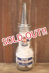 画像: dp-251008-87 STANDARD OIL COMPANY OF CALIFORNIA 1950's RPM SAE 30 MOTOR OIL BOTTLE