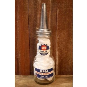 画像: dp-251008-87 STANDARD OIL COMPANY OF CALIFORNIA 1950's RPM SAE 30 MOTOR OIL BOTTLE