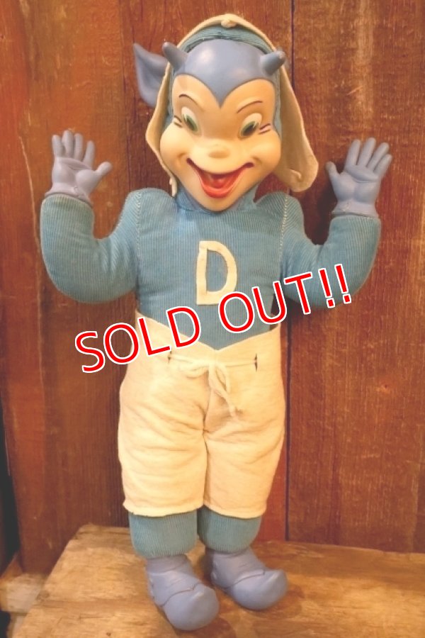 画像1: ct-260106-27 Duke University 1950's-1960's Duke Blue Devils Rubber Face Doll