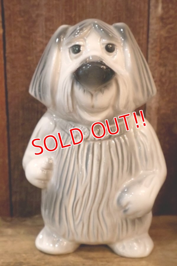 画像1: ct-260106-03 FORD / 1950's-1960's Shaggy Dog Ceramic Coin Bank