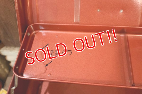 画像6: dp-260106-05 1970's? METAL TACKLE BOX 