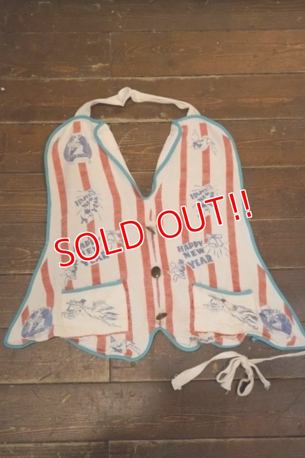 画像1: dp-251010-15 Unknown HAPPY NEW YEAR Kids Apron