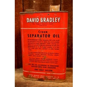 画像: dp-251008-87 DAVID BRADLEY Cream SEPARATOR OIL ONE HARF GALLON CAN