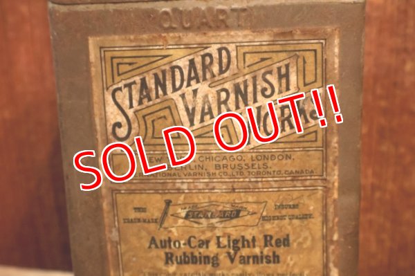 画像3: dp-251008-87 STANDARD VARNISH WORKS 1910's-1920's Auto-Car Light Red Rubbing Vanish Can