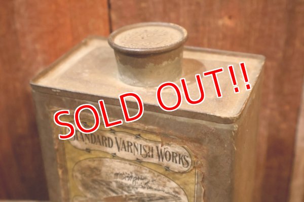 画像6: dp-251008-87 STANDARD VARNISH WORKS 1910's-1920's Auto-Car Light Red Rubbing Vanish Can